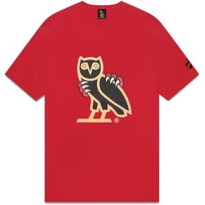 OVO Jurassic Park OG Owl T-Shirt – Red