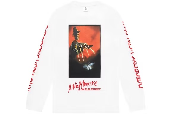 OVO A Nightmare On Elm Street Longsleeve Sweatshirt -White