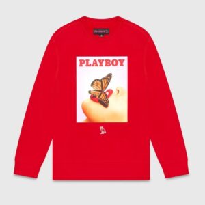 Ovo® x Playboy Butterfly Crewneck Sweatshirt Red